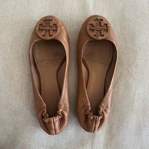 Tory Burch Tan Ballet Flats, Size 6.5